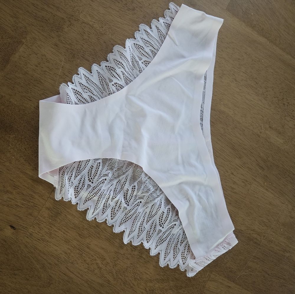 Light Pink Lace Back Cheeky Panties
